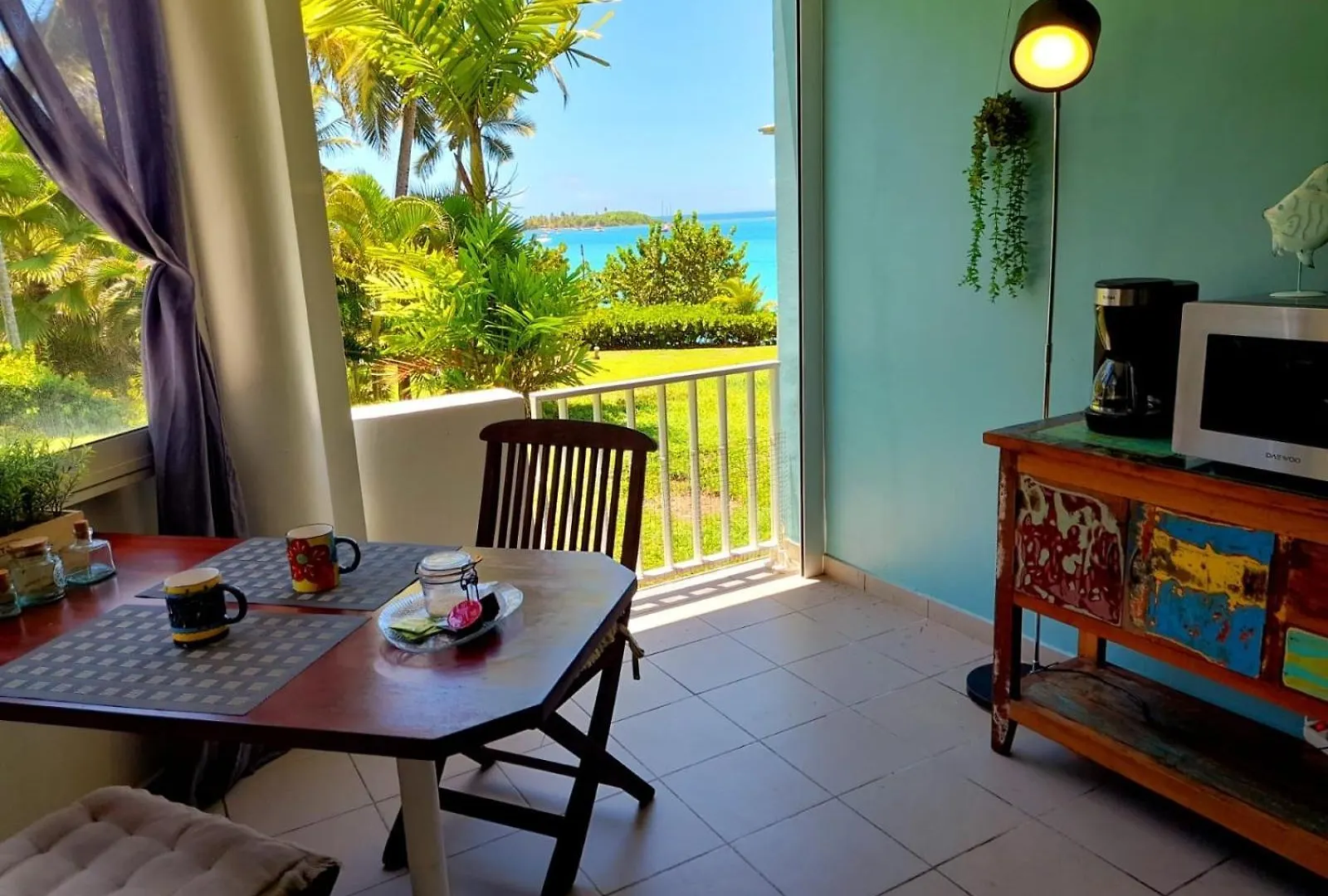 Ilet Bleu Studio Cosy Rdc Vue Mer Et Jardin - Acces Direct Plage Le Gosier  Le Gosier (Grande-Terre)